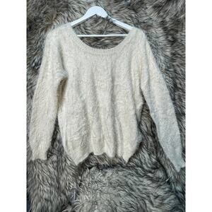 Solemio SUPER SOFT Ivory Knit Sweater Women's‎ Size S/M